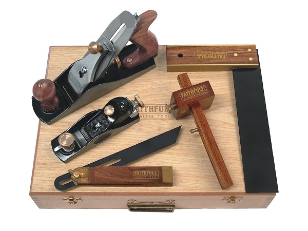 Fai Carpenters Plane and tool 5 Piece Set